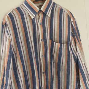 Robert Talbott Carmel linen button shirt, M